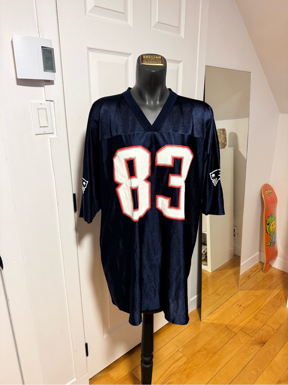 New England Patriots #83 Navy Football Jersey